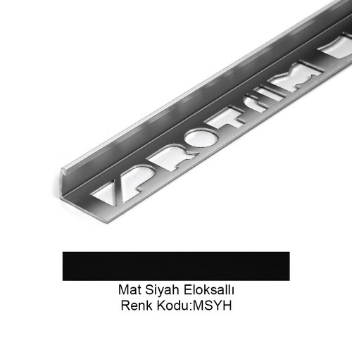 Pro Edge Alüminyum Köşe Profili 4,5mm Mat Siyah Eloksallı 4,5-MSYH-270