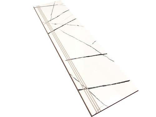 Agatha Beyaz Parlak Seramik Basamak - 30x120cm