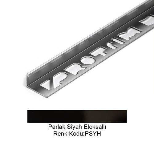 Pro Edge Alüminyum Köşe Profili 4,5mm Parlak Siyah Eloksallı 4,5-PSYH-270