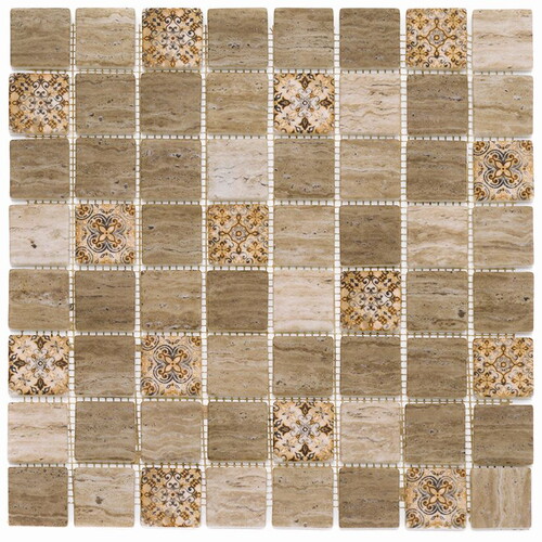 Dijital Baskılı Cam Mozaik FBLDJ 011