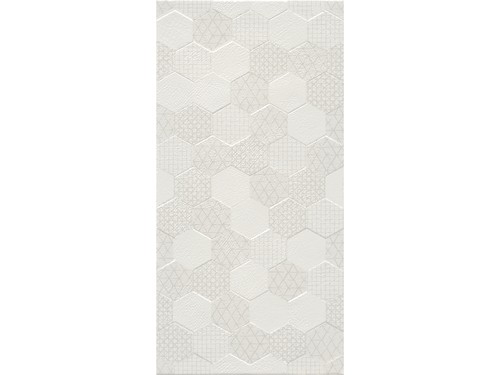 Çanakkale Seramik Grafen RM-8297 Hexagon Beyaz Mat Duvar Seramiği 310100202508 - 30x60