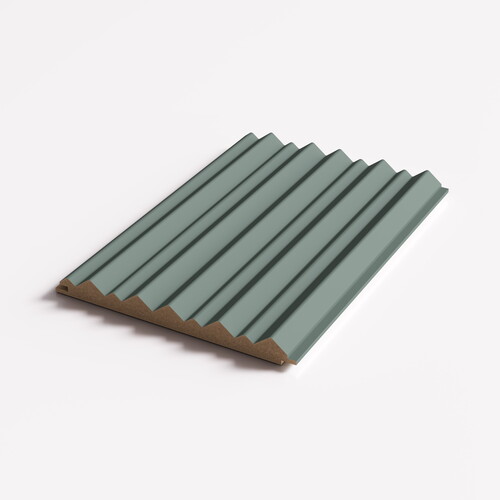 Kastamonu Dekoratif Duvar Profili Trian B Sisli Yeşil WPD004