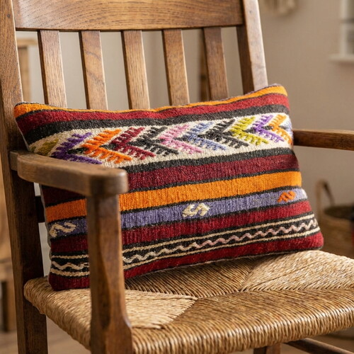 Vintage Kilimli Yastık Kılıfı PLLWREC1507 - 30x60