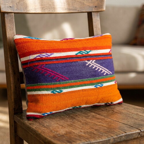 Vintage Kilimli Yastık Kılıfı PLLWRECBIG13 - 35,5x47