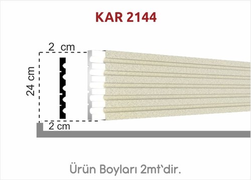 Oluklu Kemer Söve 24cm KAR 2144