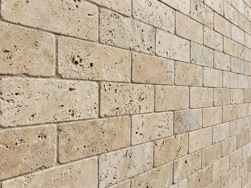 Gobek Traverten Eskitme Taş Klasik Mix Filesiz 7,5X15cm