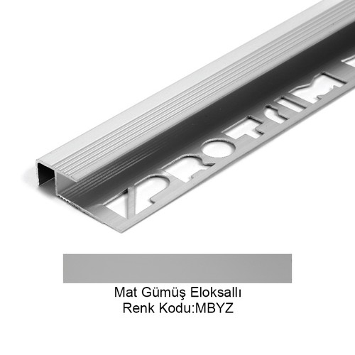 Pro Stair Alüminyum Basamak Profili 8mm Mat Gümüş Eloksallı 8-MBYZ-270