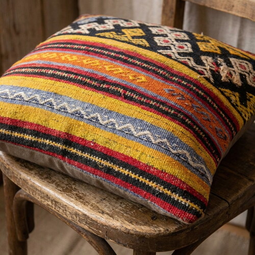 Vintage Kilimli Yastık Kılıfı PLLWSQR1107 - 40x40