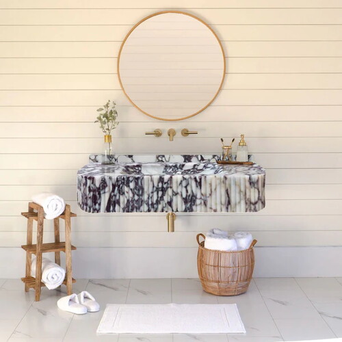 Calacatta Viola Cilalı Mermer Lavabo RVSCV3218