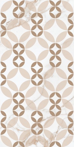 Seramiksan Nora Kemik Geometrik Motif Parlak Duvar Seramiği 740922 - 30x60