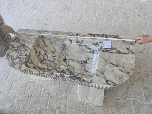 Calacatta Viola Cilalı Mermer Lavabo RVSCV5220