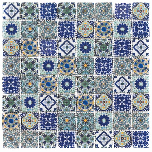 Dijital Baskılı Cam Mozaik FBLDJ 066