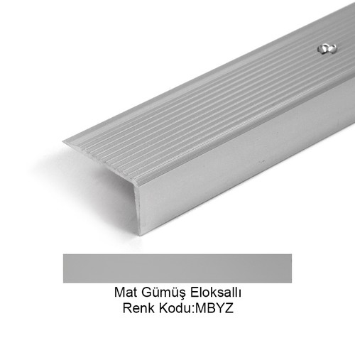 Pro Stair Basic Alüminyum Basamak Profili Mat Gümüş Eloksallı 12,5-MBYZ-270