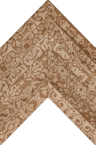 Seramiksan Classic Wood Mat Balıksırtı Dark Floral Motif Yer Duvar Seramiği 943312 - 40x60