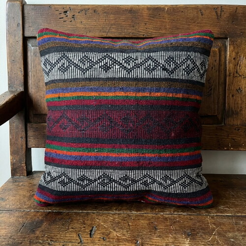 Vintage Kilimli Yastık Kılıfı PLLWSQR1212 - 40x40