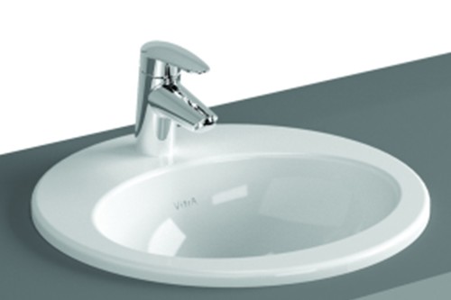 Vitra S20 Tezgah üstü Beyaz Lavabo 52x47cm 5468B003-0001