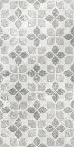 Seramiksan Sahra Açık Gri Floral Motif Mat Duvar Seramiği 812921 - 30x60