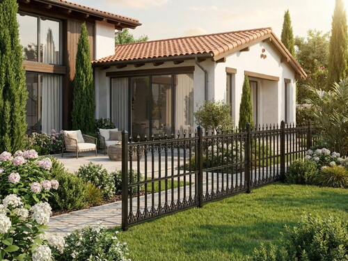 Bahçe Çiti Victoria1 Siyah Panel FRP-15 (100 x 100 cm)