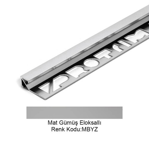 Pro Cubic Alüminyum Köşe Profili 10mm Mat Gümüş Eloksallı 10-MBYZ-270