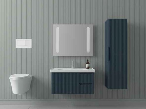 Arma İzlanda Mavı Banyo Dolabı 80cm