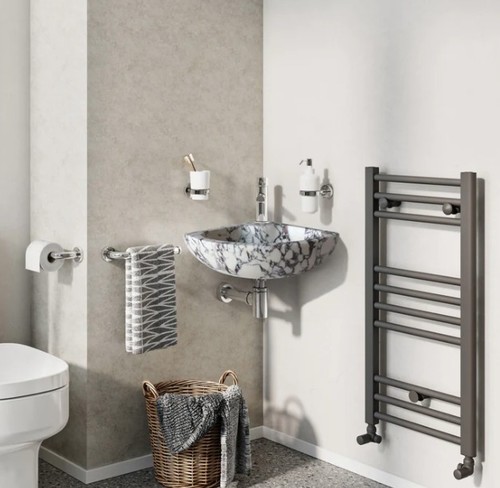Calacatta Viola Cilalı Duvara Montaj Mermer Köşe Lavabo NTRVS190