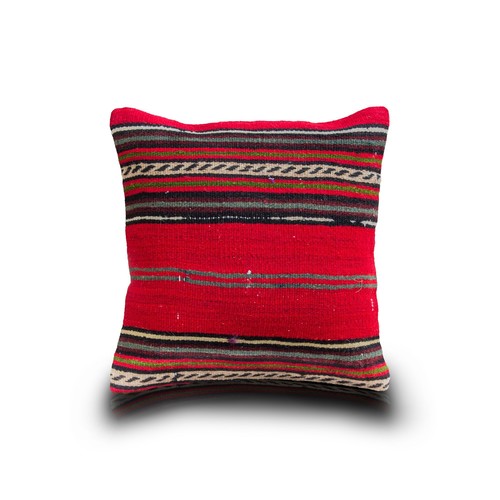 Vintage Kilimli Yastık Kılıfı PLLWSQR1093 - 40x40