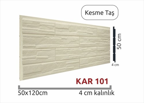 Strafor Dış Cephe Duvar Paneli Kesme Taş 4cm KAR101-120x50cm