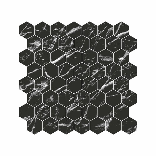 Hexagon Dijital Baskılı Cam Mozaik FBDJ 031