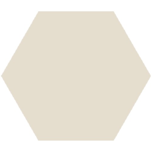 Vitra Miniworx Ral 0958010 Krem Hexagon Mat Seramik K53257580001VTE0 - 8x9