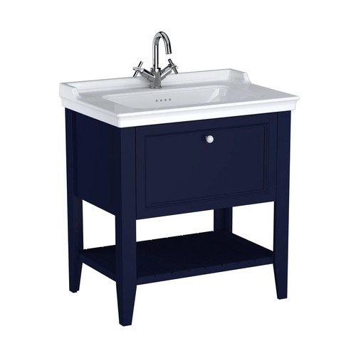 Vitra Valerte Neo Çekmeceli Etajerli Lavabolu Lavabo Dolabı 80 cm 65776