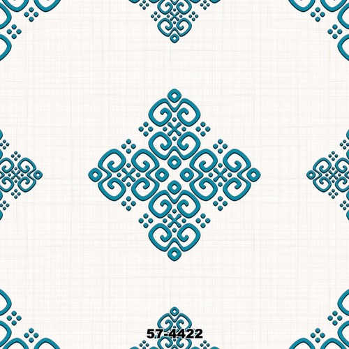 Mutfak Duvar Kağıdı Mavi Motif 57 4422