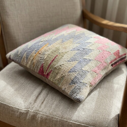 Vintage Kilimli Yastık Kılıfı PLLWSQR1330 - 40x40