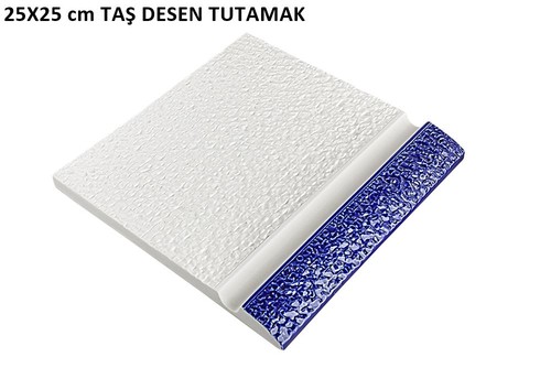 Taş Desenli Kobalt Porselen Havuz Tutamak 2153