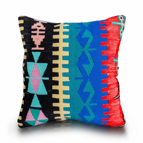 Vintage Kilimli Yastık Kılıfı PLLWSQR1343 - 40x40
