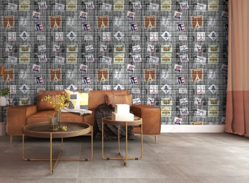 Kendinden Yapışkanlı Duvar Paneli Damga Tuğla AA123 - 70x70
