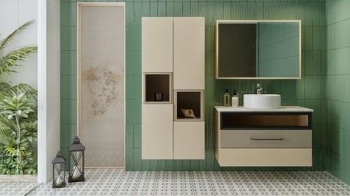 Seramiksan Bumpy Adaçayı Yeşili Parlak Duvar Seramiği 850107 - 10x40