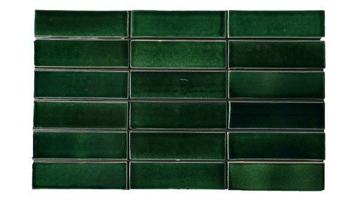 Zümrüt Yeşili Sırlı Dekoratif Kaplama 23x6,8cm