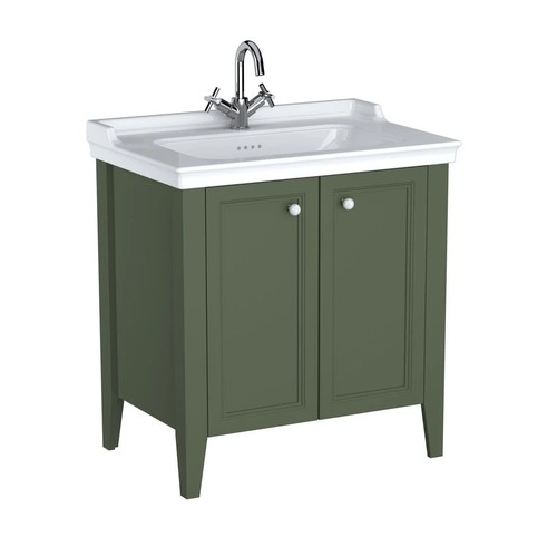 Vitra Valerte Neo Etajerli Lavabolu Kapaklı Lavabo Dolabı 80 cm 65805