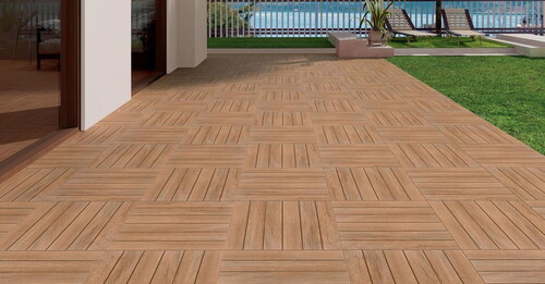 Kütahya Seramik Teras Kahve Mat Rölyefli Yer Duvar Seramiği 55010933 - 61x61