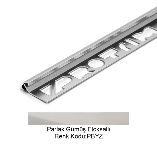 Pro Smooth Alüminyum Köşe Profili 10mm Parlak Gümüş Eloksallı 10-PBYZ-270