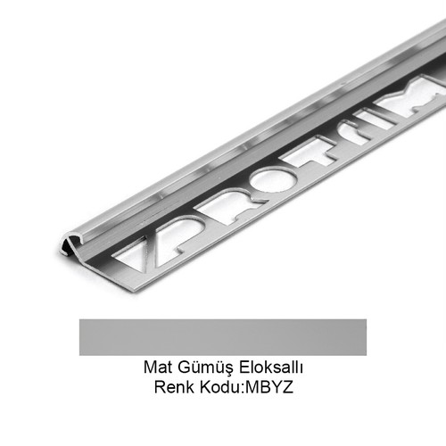 Pro Smooth Alüminyum Köşe Profili 10mm Mat Gümüş Eloksallı 10-MBYZ-270