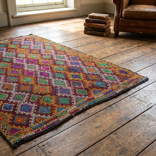 Vintage El Dokuması Kilim YER04