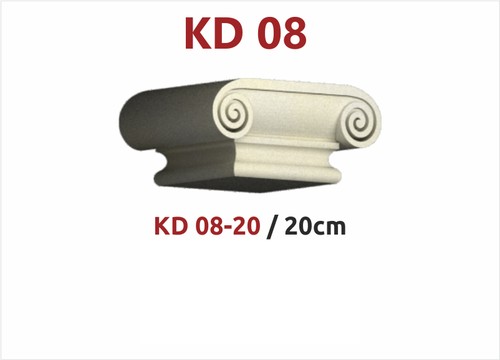20 cm KD 08 Modeli Koç Başı Yarım Kaide KD08-20