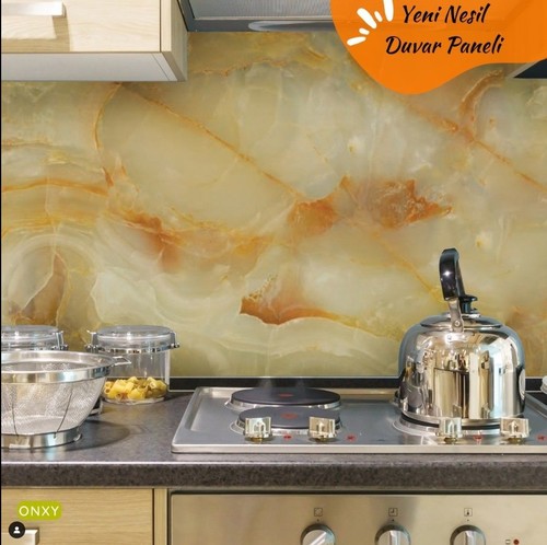 Mermer Desenli Pvc Duvar Panel Onxy - 60x120