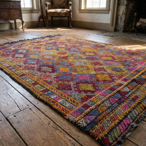 Vintage El Dokuması Kilim YER05