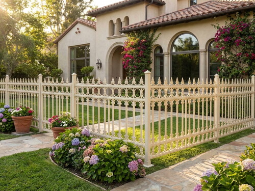 Bahçe Çiti Valencia1 Bej Panel FRP-17 (100 x 100 cm)