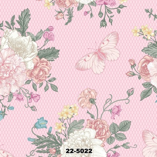 Çiçek Desenli Duvar Kağıdı 22 5022