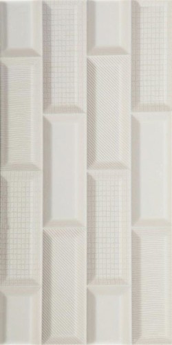 Dura Tiles Zen Beyaz Parlak Rölyefli Duvar Seramiği 63578 30x60