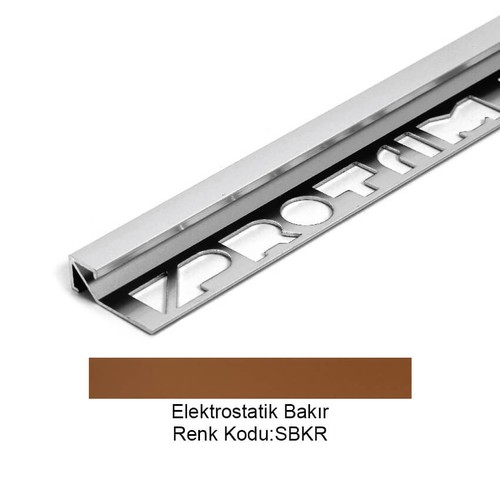 Pro Cubic Alüminyum Köşe Profili 10mm Elektrostatik Mat Bakır 10-SBKR-270