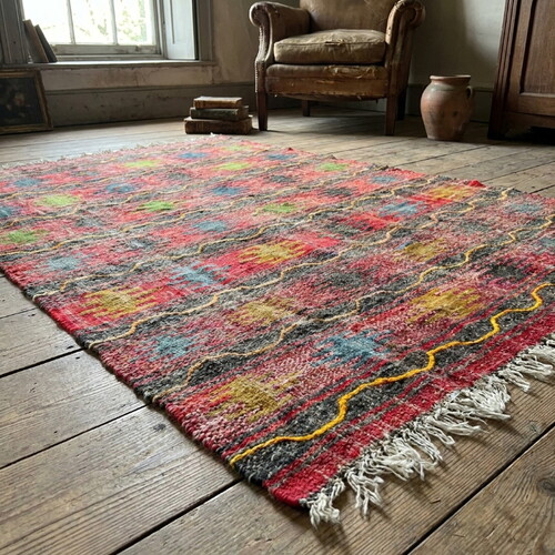 Vintage El Dokuması Kilim YER06